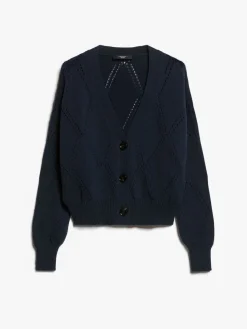 Cardigan a V in cotone