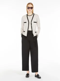 Cardigan in filato di lana