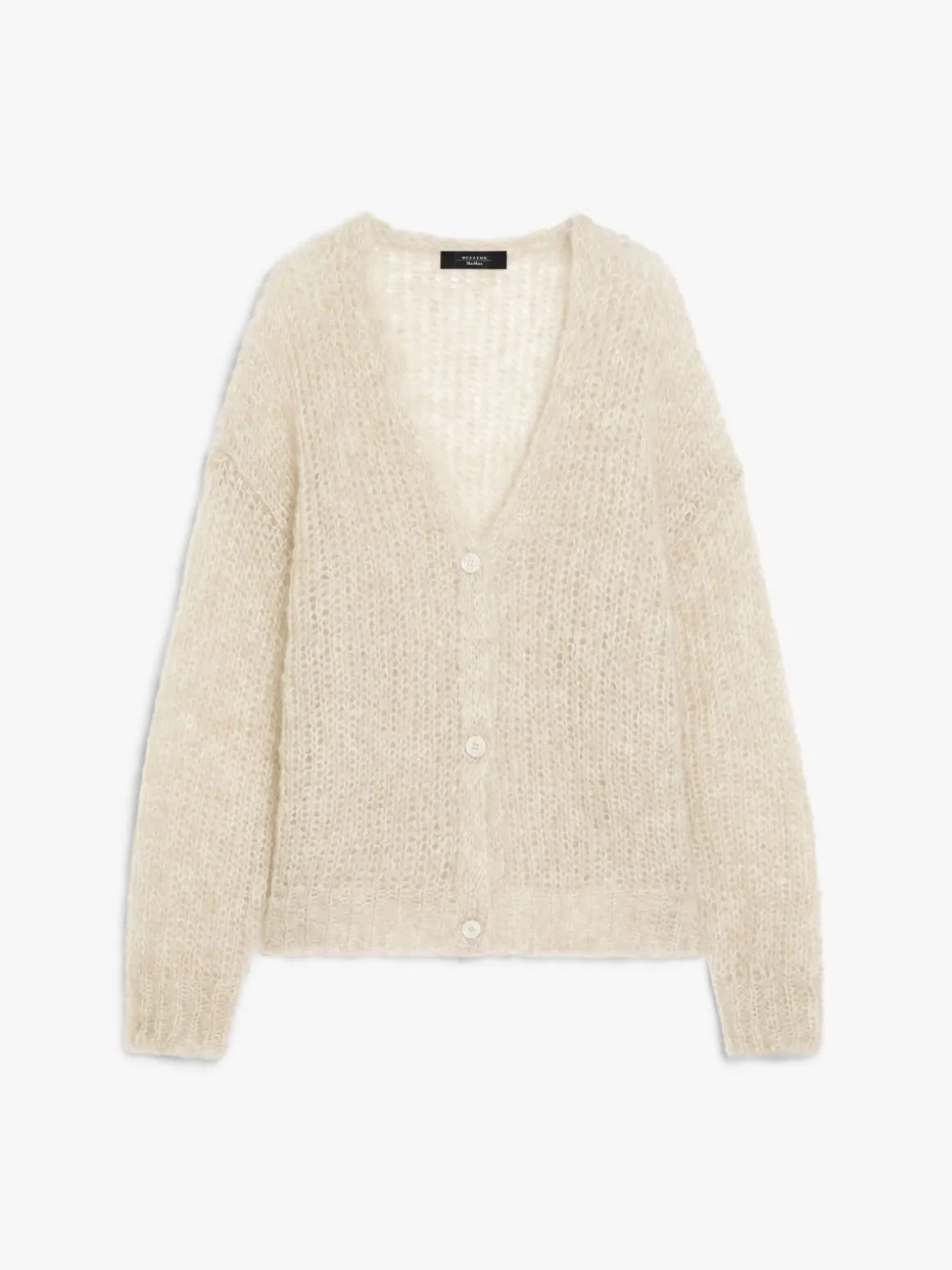 Cardigan in filato di mohair
