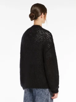 Cardigan in filato di mohair