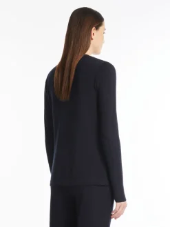 Cardigan in filato di seta e cotone
