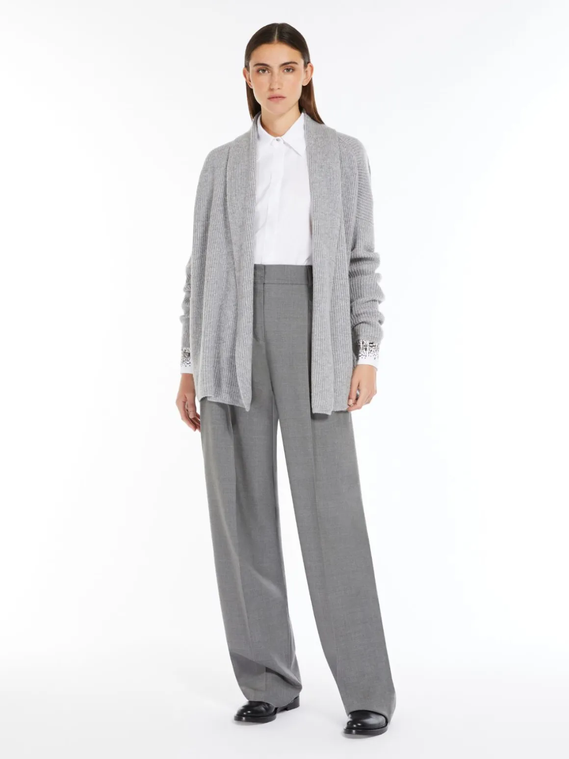 Cardigan in lana e cachemire
