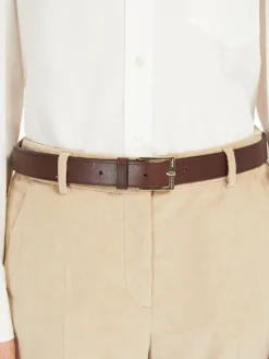 Cintura basic in cuoio