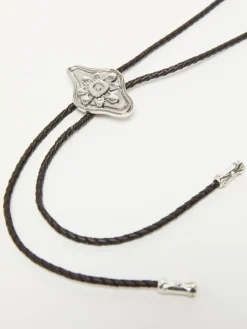 Collana bolo in tessuto spalmato