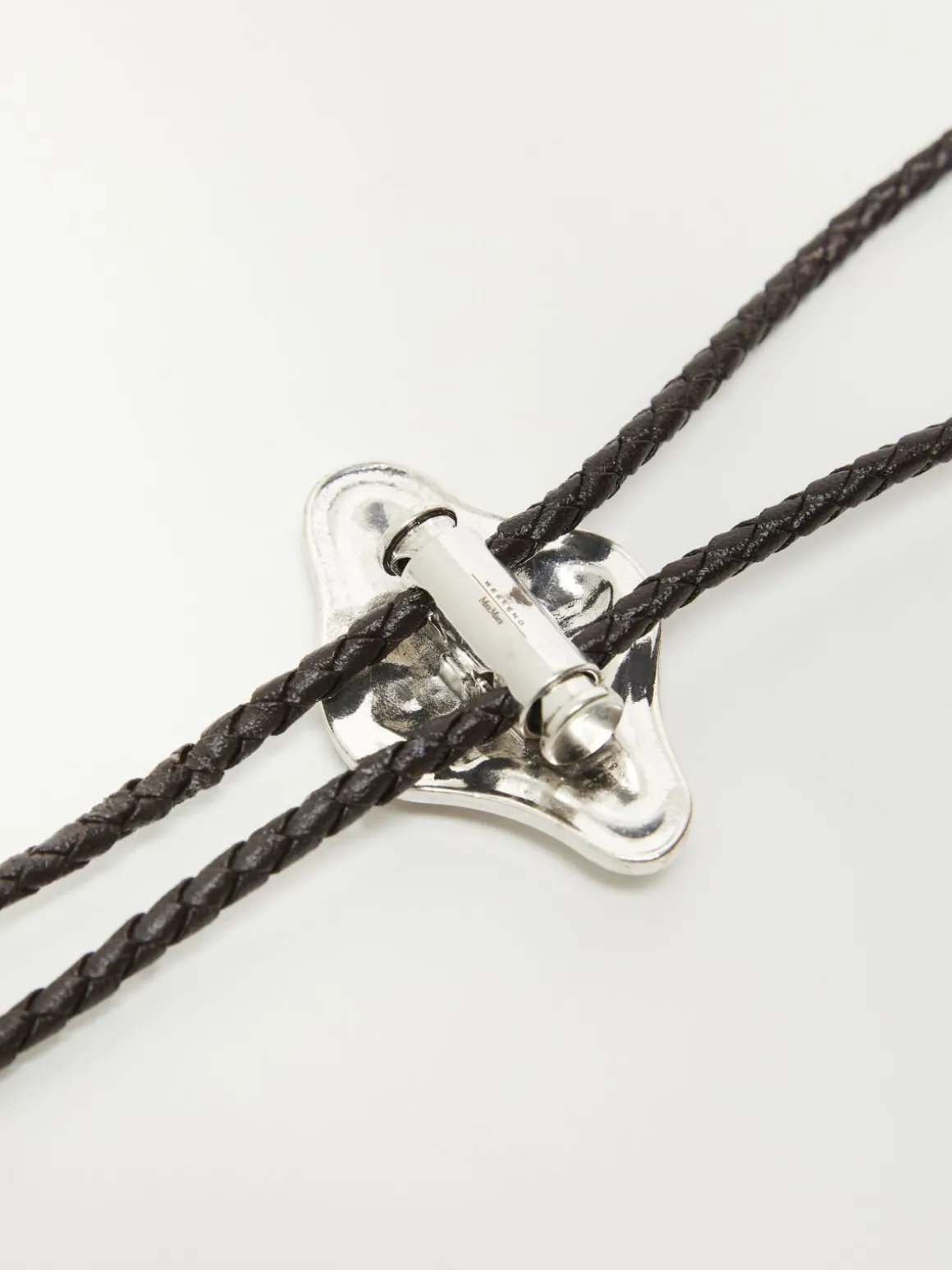 Collana bolo in tessuto spalmato