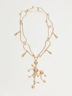 Collana in metallo con ciondolo