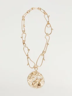 Collana in metallo con spilla
