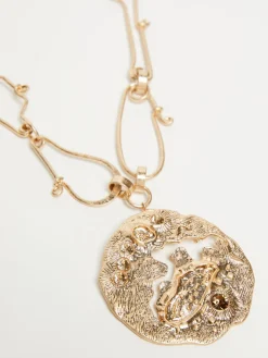 Collana in metallo con spilla