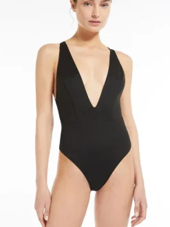 Costume intero in jersey con cintura