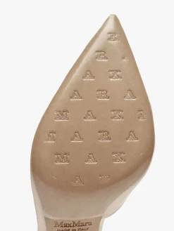 Décolleté in raso con cristalli
