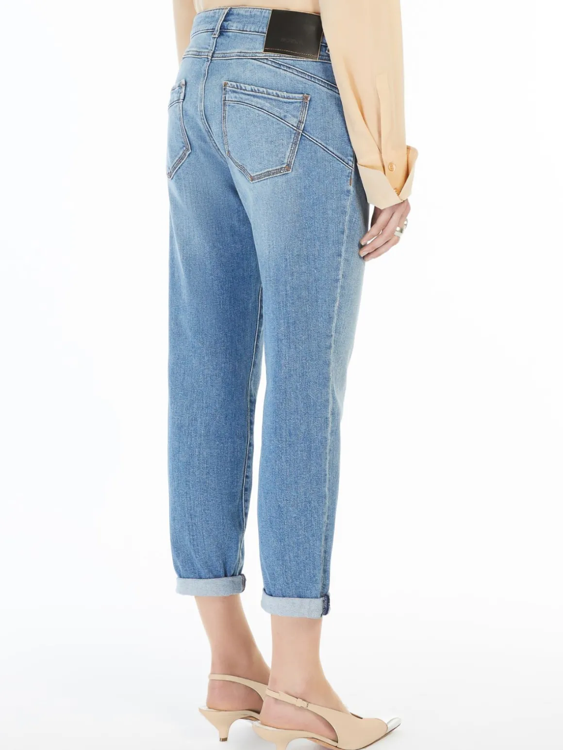 Denim a sigaretta con vita bassa