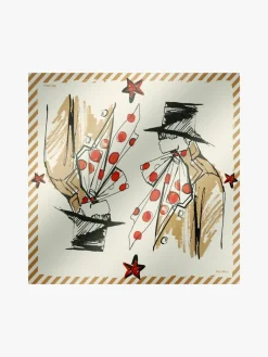 Foulard quadrato in seta stampata