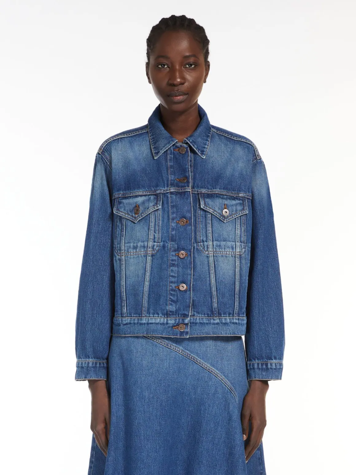 Giacca in denim di cotone