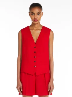Gilet in tela di lana