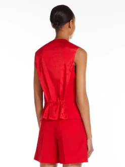Gilet in tela di lana