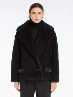 Giubbotto biker in tessuto Teddy