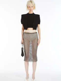 Gonna in tulle con strass