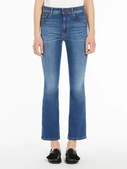 Jeans cropped in denim stretch