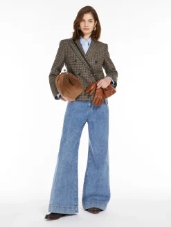 Jeans wide leg in denim
