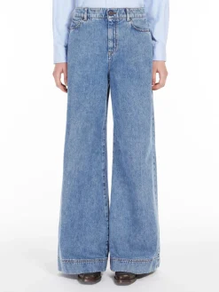 Jeans wide leg in denim