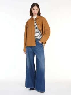 Jeans wide leg in denim