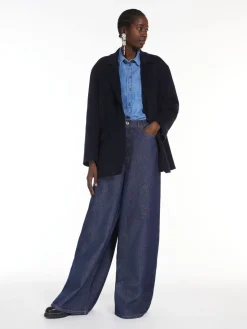 Jeans wide leg in denim