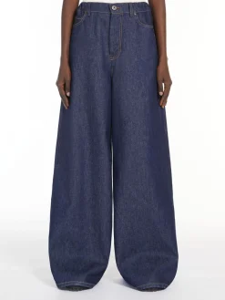 Jeans wide leg in denim