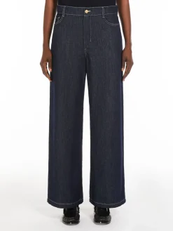 Jeans wide leg in denim