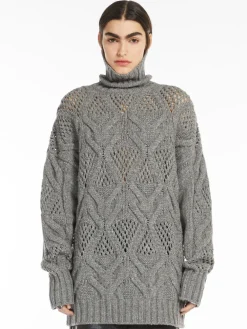 Maxi maglia con losanghe