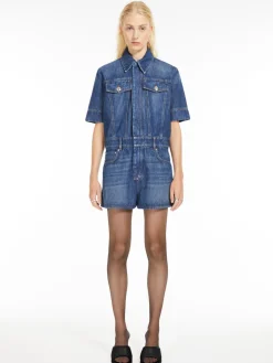 Mini tuta in denim
