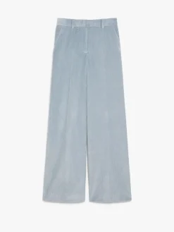 Pantalone wide leg in velluto