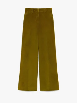 Pantalone wide leg in velluto