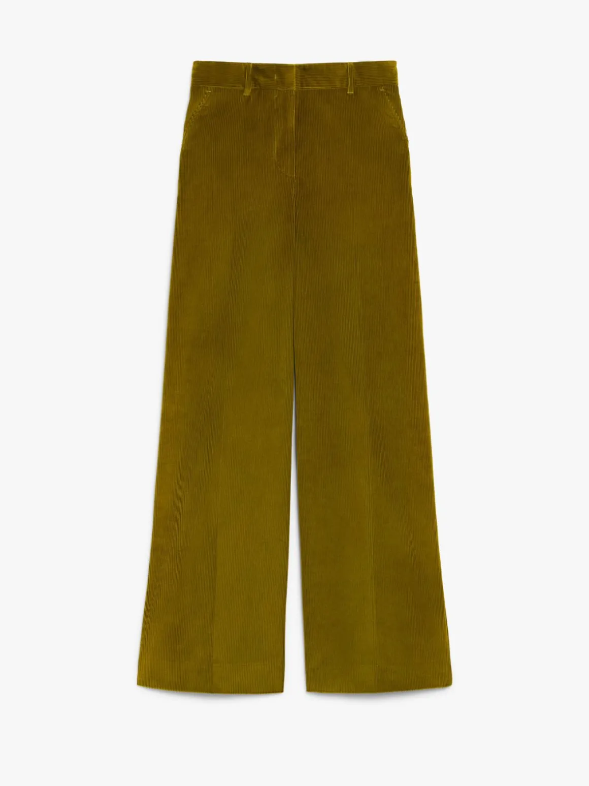 Pantalone wide leg in velluto