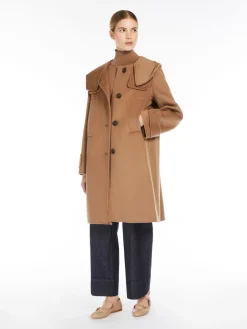 Parka in lana con cappuccio