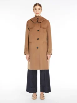 Parka in lana con cappuccio