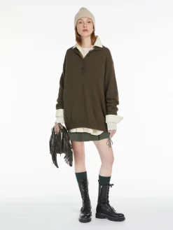 Pullover oversize in misto mohair