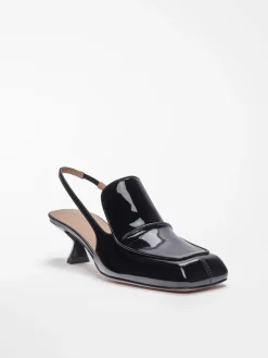 Slingback in vernice