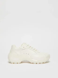 Sneaker in pelle con suola chunky