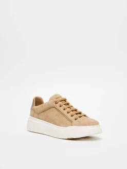 Sneaker in pelle scamosciata