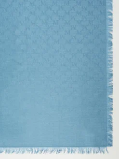 Stola in lana e seta jacquard