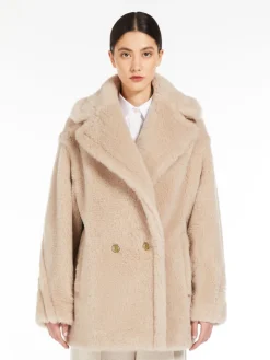 Teddy Bear Icon Coat corto in alpaca e lana