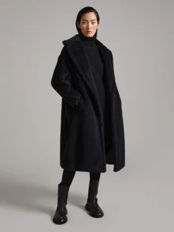Teddy Bear Icon Coat in alpaca e lana