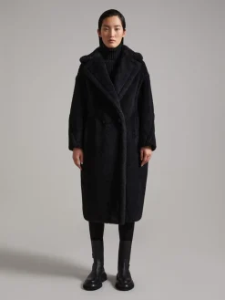 Teddy Bear Icon Coat in alpaca e lana