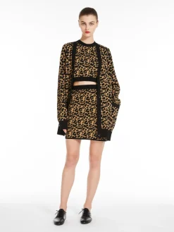 Top in filato jacquard