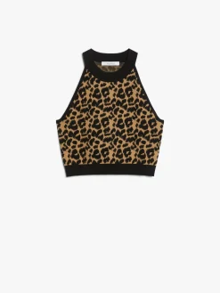 Top in filato jacquard