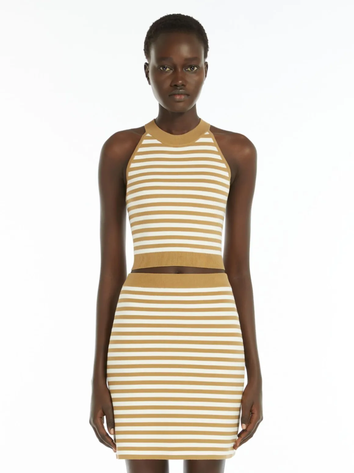Top in filato jacquard