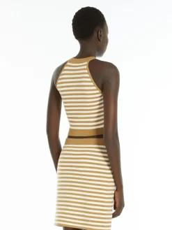 Top in filato jacquard
