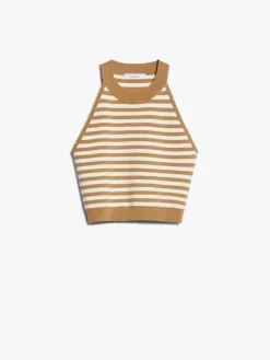 Top in filato jacquard