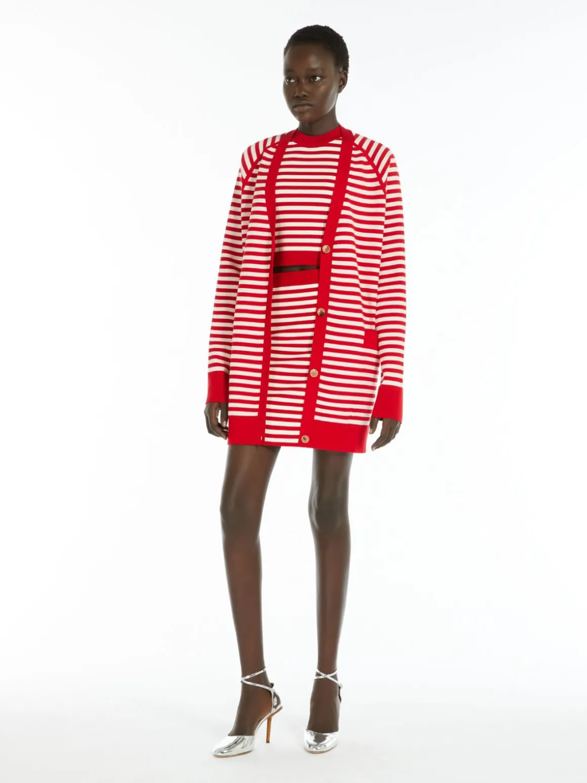 Top in filato jacquard