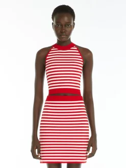 Top in filato jacquard